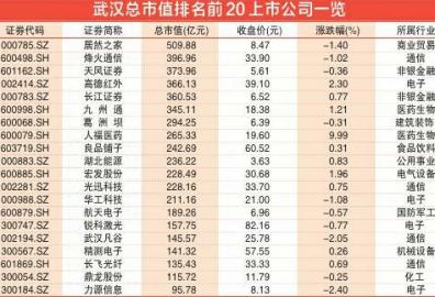 武漢上市公司數量及與我們生活的趣事關聯