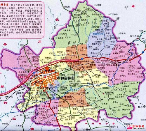 呼和浩特市最新全圖地圖，自然美景探索之旅啟動